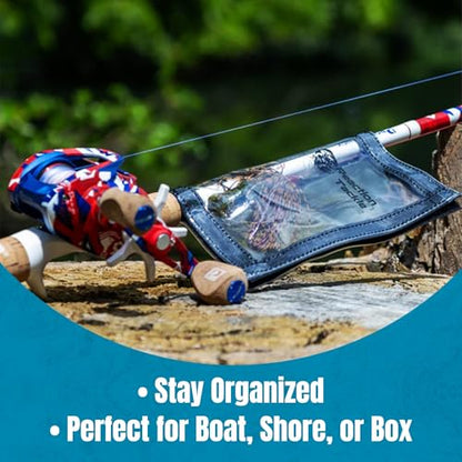 Reaction Tackle Lure Wraps, Clear PVC Fishing Lure Covers with Hook and Loop Closure, Protect Treble Hooks and Prevent Tangles, Tackle Storage, Trolling Diver 5-Pack - size: Trolling Diver 5-Pk