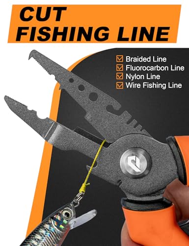 2PC Fishing Tool Kit - 7" Fillet Knife,Fishing Pliers,Multitool Hook Remover Fishing Pliers,Fishing Gear for Saltwater - color: 7"Fillet Knife with Magnetic Protective Sheath+ 7.5"Fishing Pliers