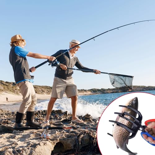 2 PCS 3 Claw Fish Gripper, Metal Fishing Pliers Gripper, Fish Control Clamp Claw Tong Grip Tackle Tool, Multi 3 Teeth Fishing Pliers for Most Freshwater Fish Grip Tackle Holder - color: 3 Claw 2 Pics