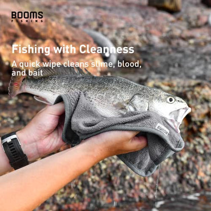 Booms Fishing B0T Microfiber Fishing Towel with Clip, 3 Pack Gray - color: Gray_3 Pack