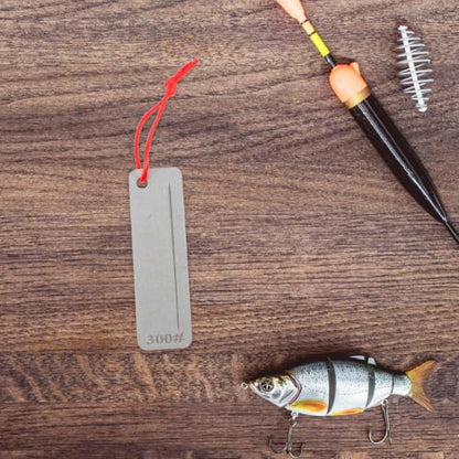 Gatuida Portable Fish Hook Sharpener Tool with Diamond-plated Iron for High Efficiency and Wear-resistant Sharpening of Fish Hooks and Knives, Compact Design for Outdoor Activities