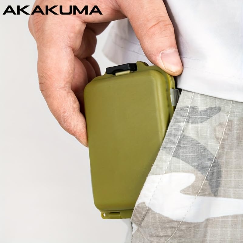 Tackle Accessories Case Mini Reversible Storage Case Multi-Function Tool Box Lure Portable Removable Plaid Blue