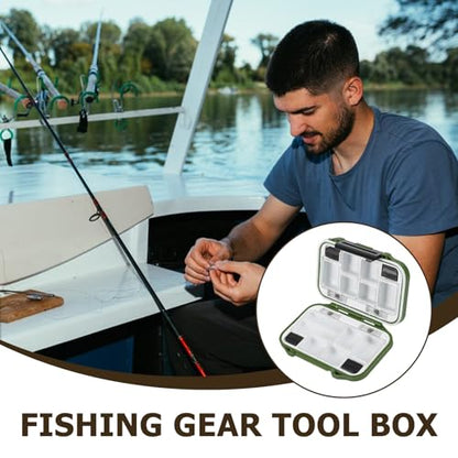 ibasenice Waterproof Fishing Accessory Box Small Lure and Hooks Storage Container Thicker Plastic Tackle Organizer for Freshwater and Saltwater Anglers