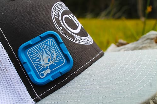 Cling Fishing Products Mag Grab® Mini – Compact Magnetic Fly Holder/Fly Patch & Organizer for Fly Fishing Vest, hat, Waders and Fishing Packs (Rising Dun, Deep Green) - color: Deep Green, style: Rising Dun