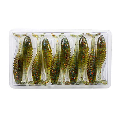 Bobby Garland Slab Hunt'R Soft Plastic Crappie Fishing Lure, 2.25 Inches, Pack of 10 - color: Coppernose