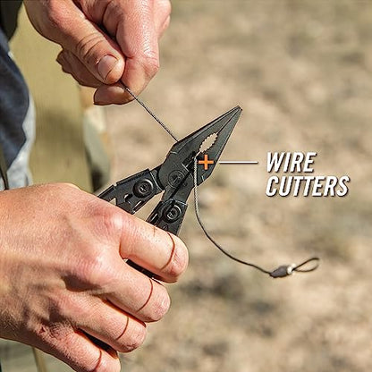 Gerber Gear Suspension-NXT EDC Multitool 15-in-1 Pocket Knife, Needle Nose Pliers and Wire Stripper for Camping and Survival, Black - color: Black