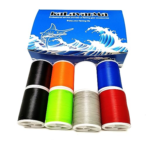 (8pcs*240yd) Kalavarma Rod Wrapping Thread for Fishing Rod Wrapping Thread Rod Building Repair - style: NCP klm021