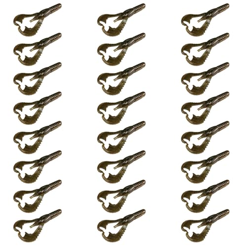 Lunker City Fishing 3" or 4" Karate Craw 3 Pack Bundle Soft Plastic Crawfish Bass Lure Open Claws Bait, 21 Pcs, Made in The USA - color: Natural Craw, size: 3 Inch