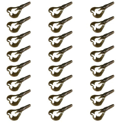 Lunker City Fishing 3" or 4" Karate Craw 3 Pack Bundle Soft Plastic Crawfish Bass Lure Open Claws Bait, 21 Pcs, Made in The USA - color: Natural Craw, size: 3 Inch