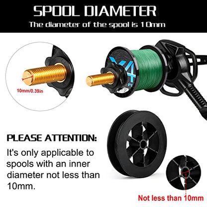 PLUSINNO Fishing Line Spooler For Fishing Reels, Fishing Gear And Equipment Gift For men With Unwinding Function Versatile for Thick & Thin Rods, Works with Spinning Reel, Cast Reel Without Line Twist - style: Table Clamp Spooler