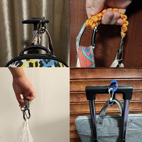 HERCULES Paracord Keychain Set – 2 Pack Lanyard Rope with Aluminum Clip, Durable Paracord Wrist Strap for Outdoor Activities, Forest Camo - style: Forest Camo