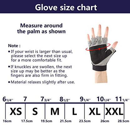 Palmyth UV Fishing Gloves Sun Protection Fingerless Kayaking Glove Men Women UPF 50+ SPF for Sailing, Hiking, Paddling, Canoeing, Rowing, Driving - color: Navy Blue, size: Large