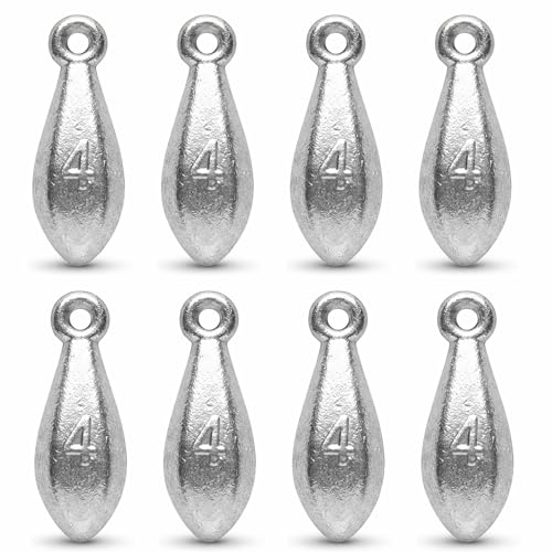Bank Sinkers Fishing Weights, No-Roll Hexagonal, Surf & Catfish Saltwater - style: 4 Ounce-8pcs