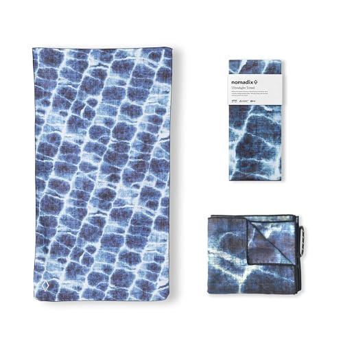 Nomadix Ultralight Towel - Quick Dry & Super Lightweight - Perfect As A Pack Towel to Save On Space - Made with Recycled Materials - Agua Blue - 30x54 - color: Agua Blue
