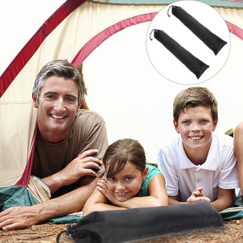 Toddmomy 2PCS tent pole bag fishing rod bag tent pole storage bag outdoor awning portable clothesline hiking poles bag pole carry bag portable storage pouch fishing rod pouch camping cane