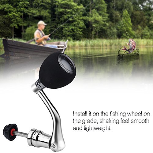 Tbest Fishing Spinning Reel Handle Metal Rocker Arm Reel Replacement Power Handle Grip - color: Gold, size: Large