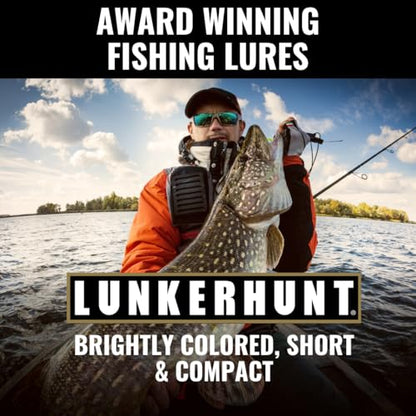 Lunkerhunt Impact Jolt | Crankbait, Deep Diving Hard Bait Fishing Lure | Flat Sided Square Bill, Clear Water, Fresh Water Lure for Bass Fishing, Trout and Spike, Crappie - color: Green Back