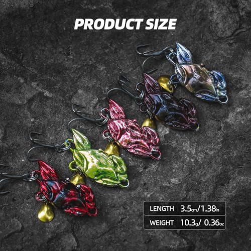 Inline Spinnerbaits for Bass Trout Pike – Premium Spinner Lures with Treble Hooks & Flash Blades for Freshwater & Saltwater Fishing – Durable, Vibrant, and Deadly Effective - style: Crab Jig