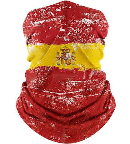 Flag Neck Gaiter, Face Mask Cooling Breathable UV Protection Scarf for Men/Women - color: Spain Flag