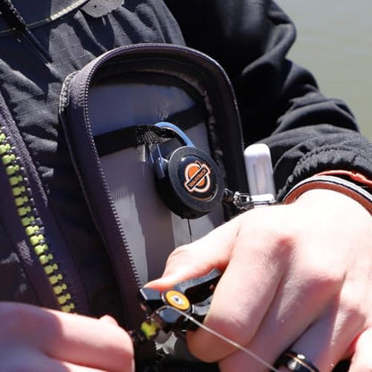 YakAttack Dual Fishing Tool Retractor - Style Options | Secure Clip-On with 360° Swivel | Heavy-Duty, Corrosion-Resistant for Saltwater & Freshwater | Fly Fishing Zinger Retractor - style: Twin 18" Nylon Cables