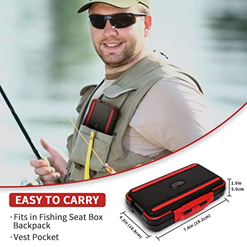 TRUSCEND Complete Fishing Accessories - Tackle Box with Tackle Included, Fishing Hooks, Jig Heads, Sinkers, Weights, Swivels, Snaps, Bobbers, Leaders - Fishing Gear Set for Bass Trout Panfish Walleye - color: C-408pcs Premium Kit