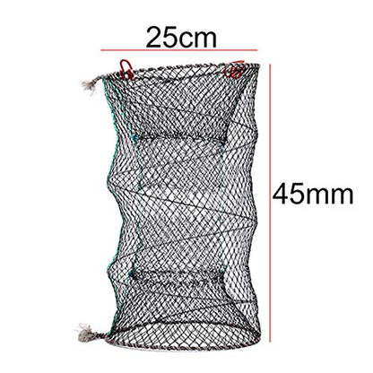 Zkenyao-net Fishing 1pc Fishing Collapsible Trap Cast Keep Net, Crab Crayfish Lobster Catcher Pot Trap Fish Net, (Color : Size 1) - color: Size 1