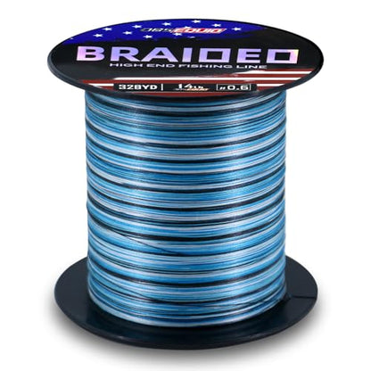 Braided Fishing Line - PE 8 Strand,Fishing Wire,Fish Line Braid 14LB,16LB,22LB,30LB,40LB,50LB Braid Fishing Line -for Fishing in Saltwater and Fresh Water