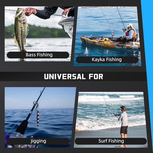 Gomexus 7 Inch Fishing Pliers and Titanium Plating, Saltwater Resistant Fishing Gear, Line Cutter, Hook Remover, Stainless Steel Split Ring Pliers with Carbide Blade-EXOSKELETON 7"