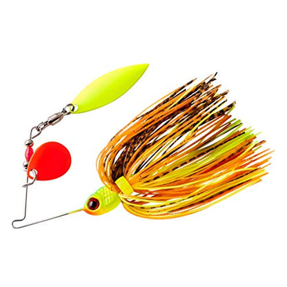 BOOYAH Pond Magic Small-Water Spinner-Bait Bass Fishing Lure - color: Fire Bug, style: Pond Magic