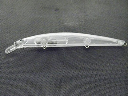 10 Blank Unpainted Minnow Crankbait Topwater Lipless Jerkbait Fishing Lures V3 - color: UPM672P10