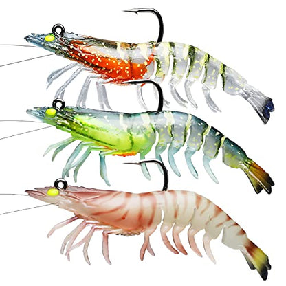 TRUSCEND Duramax Pre-Rigged Saltwater Fishing Lures with BKK Jig Hooks, Easy Catch 10X Tear-Resistant TPE Soft Swimbait for Redfish Grouper Striper Bass Trout Crappie Walleye, Weedless Freshwater Bait - color: A3-4.3"-0.75oz