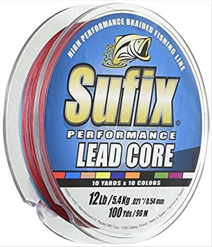 Sufix Performance Lead Core 100 Yards Metered Fishing Line - size: 12 Pounds, 100 Yards