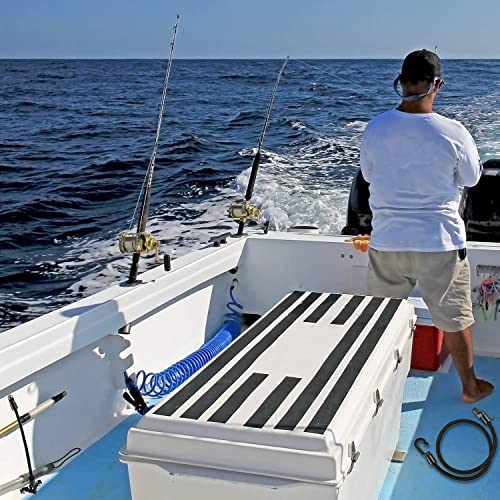 4 Pieces Rod Strap Holder Deck Mount Connector Mount Rod Strap Hold Down for Boat Kayak Boat Fishing(12 Inch) - size: 12 Inch