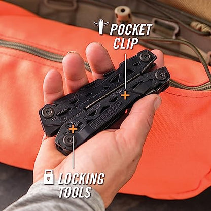 Gerber Gear Suspension-NXT EDC Multitool 15-in-1 Pocket Knife, Needle Nose Pliers and Wire Stripper for Camping and Survival, Black - color: Black
