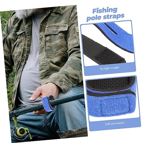 POPETPOP Pole Elastics for Fishing Hook Fishing Pole Sleeves Fishing Rod Wraps Fishing Rod Ties Fishing Rod