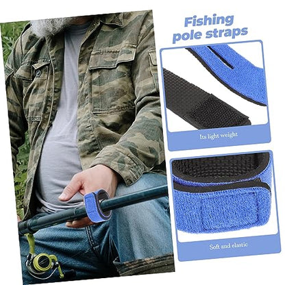 POPETPOP Pole Elastics for Fishing Hook Fishing Pole Sleeves Fishing Rod Wraps Fishing Rod Ties Fishing Rod
