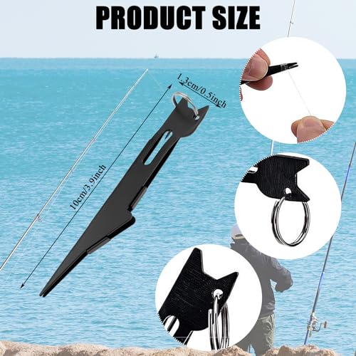 3 PCS Fishing Knot Tying Tool,Line Cutter,Fishing Quick Knot Tool Fly Fishing Angler Accessories Nail Knot Tying Tool for Hooks,Lures and Line