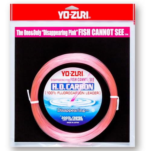 Yo-Zuri H.D. Fluorocarbon 30-Yard Leader Line - color: Pink, size: 300-Pound Test