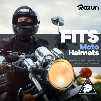 ROXUN Balaclava Ski Mask, 5 Pack Neck Gaiter Motorcycle Summer Cooling | UV Protection Shiesty, Windproof Scarf for Men/Women, Face Mask, Versatile Use - color: Black+sand Camo+camouflage+chocolate+sand