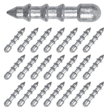 Bass Fishing Nail Weights Sinkers, 40pcs Wacky Worm Weights Insert Sinkers for Placstic Soft Wacky Worm Lures Wacky Rig Neko Rig 4 Sizes