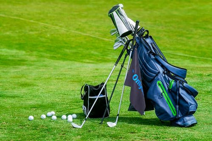 OnlyGolf Funny Microfiber Golf Towel – Large 14" x 20" Clip for Golf Bags Clubs Balls Perfect Golf Gag Gift Enthusiasts Waffle Men Premium Carabiner (Black OnlyBirdies) - color: Black Onlybirdies