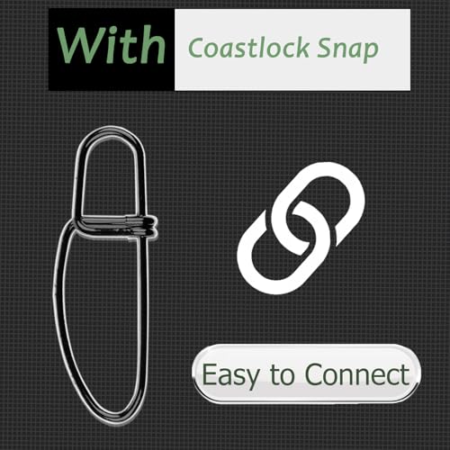 QISHUO Wire Stainless Fishing Leader Saltwater Freshwater Line Fishing Leaders Steel Snap Rigs Wire Leader Lure Black Nickel - size: Size #1 (5.9in-20lb) 50pcs