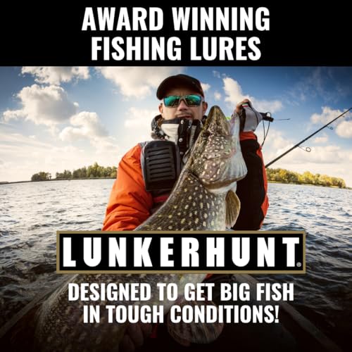 Lunkerhunt - Topwater Fishing Lures for Bass Trout Fishing | Combat Frog Lure for Big Fish | Award Winning Hollow Body Frog Fishing Bait with Weedless Hooks - color: Jungle