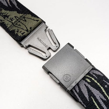 Arcade Belts A2 Unisex Adventure Belt: Heavy Duty Stretch, Metal Free Buckle - color: Out-of-range - Ivy Green, size: Standard (Up to 40"); 1.5" Wide