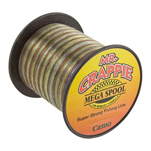 Lew'sLews Fishing, Mr. Crappie Mega Spools, Clear, 4 lb - color: Camo, size: 4 lb