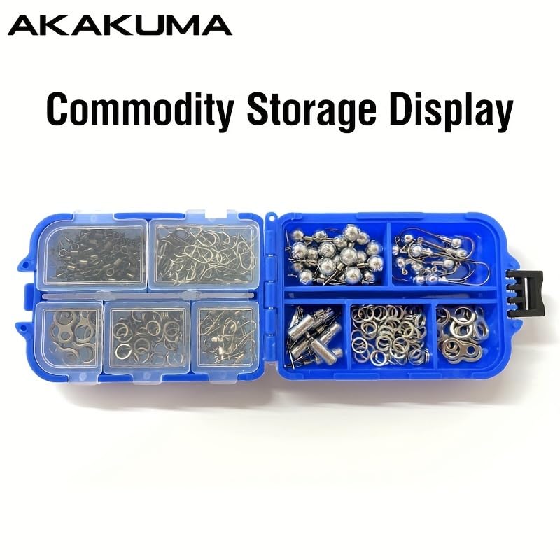 Tackle Accessories Case Mini Reversible Storage Case Multi-Function Tool Box Lure Portable Removable Plaid Blue