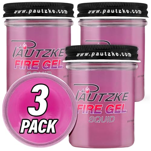 Pautzke Fire Gel Bait Scent Fishing Attractant, Long-Lasting Fish Scent Gel, Freshwater Saltwater Compatible, Strong Scent Trail, Easy Apply Lure Enhancer - color: 3-Squid