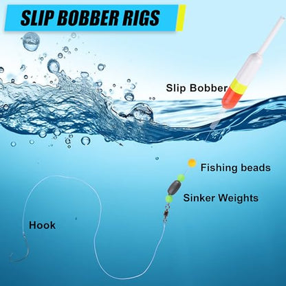 SILANON Slip Bobbers Fishing Floats and Bobbers Balsa Wood Slip Bobbers Floats Spring Bobbers for Crappie Catfish Trout Panfish Walleyes Fishing Bobbers 10pcs - color: 2.44in X 0.59in X 5in- 20pcs