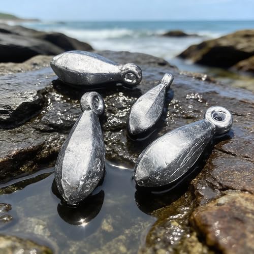 Fishing Weights Sinkers Bank Sinkers Bullet Weights for Surf Fishing Pier Bank Fishing Saltwater Fishing Gear 1oz to 8oz - size: 8 Ounce-2pcs