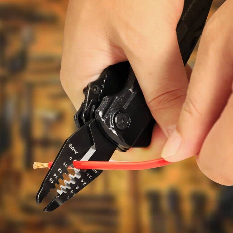 RoverTac Multitool Knife – 15-in-1 Pocket Knife with Wire Strippers, Wire Cutter, 9 Screwdrivers, Bottle Opener – Perfect Gifts for Men, Dad – Camping Gear for Christmas, Father’s Day, Birthdays - style: Multi-Knife Wire Stripper